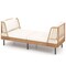 Outdoor Rattan Loveseat 2-Seater Wicker Daybed Cloud Cushions 800 Lb Natural/Off White
